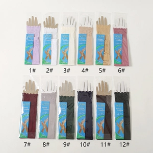 Manches de protection solaire unies à volants pour femmes anti-UV en 12 couleurs
