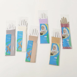 Manchettes de protection solaire en soie glacée unies bord à volants anti-UV pour femme