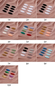 Épingles de sûreté en plastique coloré clips hijab vue détaillée options multicolores 8 pièces