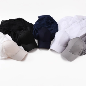 Berretto da Baseball Sportivo Donna con Sciarpa in Chiffon Integrata Cappello Hijab Colore
