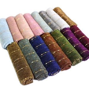 Sparkling sequin lace scarves in multiple vibrant colors and pleated metallic fabric