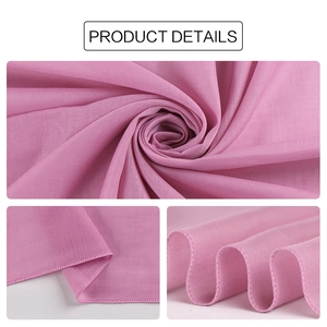 Pink lightweight solid color chiffon square scarf with fine stitched edges 110x110cm