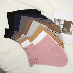 Women Modal Hijab Inner Cap Elastic Ninja Underscarf Solid Color Breathable Stretch Islamic Headwear Inner Hat For Daily