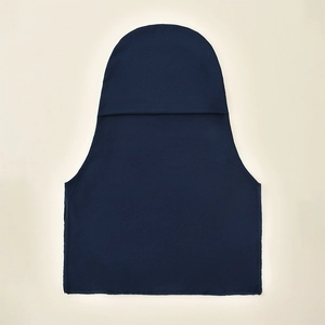 Navy blue high-stretch muslim ninja inner hijab cap with seamless breathable fabric cover