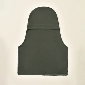 Deep dark green knit pull-on hijab headscarf with full neck and shoulder coverage