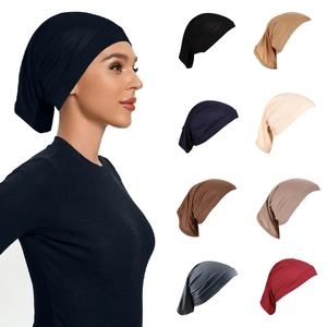 Γυναικείο Modal Μερσεριζέ Βαμβακερό Hijab Undercap Καπέλο Σωλήνας Μονόχρωμο Ελαστικό Αναπνεύσιμο Μουσουλμανικό Κάλυμμα Κεφαλής