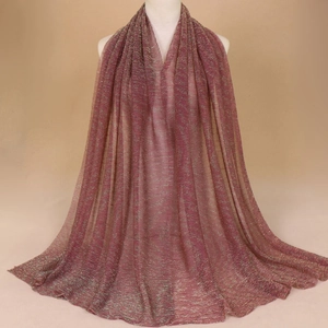 Sparkling burgundy shawl with metallic gold thread and breathable sheer fabric