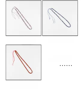Strands of amethyst, blue spot jade, and red jasper beads for DIY jewelry making