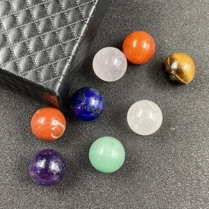 Natural Stone Spheres Polished Crystal Balls Healing Gemstones Meditation Yoga Chakra Balancing Spiritual Decor DIY Crafts