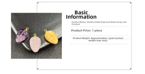 Makro-Detail von Amethyst- und Quarz-Anhängern in Blattform mit goldener Öse