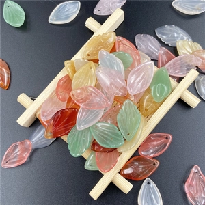 Colorful translucent petal-shaped natural agate beads for DIY traditional hairpins