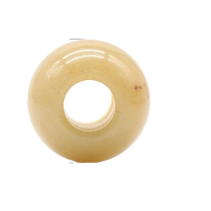Polished 20mm aventurine agate stone bead with large hole for DIY jewelry making
