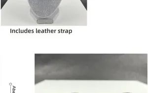 Détail du pendentif éléphant avec un cordon en cuir noir sur un buste à bijoux