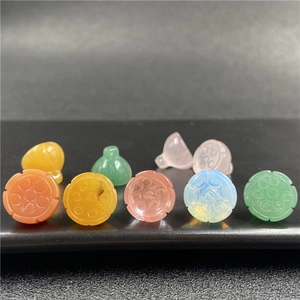 Ciondoli di loto in agata colorata per gioielli fai da te e braccialetti