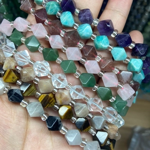 Natural Gemstone Faceted Loose Beads Rhombic Cut Crystal Stone For DIY Jewelry Making Necklaces Bracelets Accessories Crafting