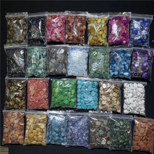 Assorted 13x18mm oval gemstone cabochons in various natural stones for DIY jewelry making