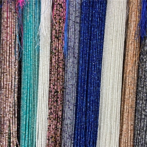 Faceted Natural Gemstone Loose Beads Abacus Shape Semi-Precious Stone Spacer Beads For DIY Jewelry Making Handmade Accessories