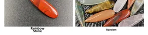 Detailed view of polished teardrop gemstones in various colors for DIY jewelry crafting