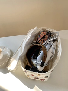Große Haarpflege-Tasche mit Bärenmuster für Haartrockner und Styling-Zubehör