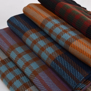 Classic houndstooth cashmere-like fringe scarf in multiple color combinations for winter