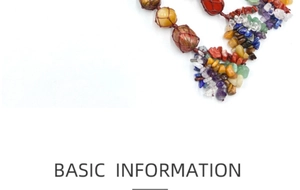 Detail of handcrafted woven net holding colorful raw natural crystal healing stones