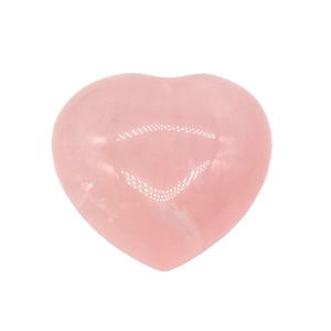 Cuore in quarzo rosa naturale lucidato per guarigione e decorazione domestica