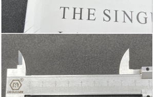 Detailed close-up of a high-precision metal vernier caliper for professional measurements
