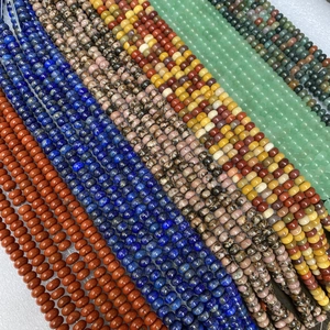 Various natural gemstone abacus beads for DIY jewelry in rich assorted colors