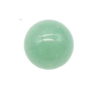 8mm natural green aventurine quartz crystal ball with polished finish on white background