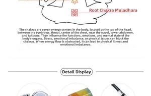 Macro detail of natural seven chakra healing crystal stones on adjustable braided cord