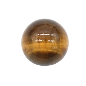 Polished 10mm natural tiger eye stone ball with silk luster and cat-eye effect