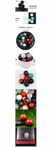 Macro detail of 25mm natural amethyst and agate stone spheres on digital scale 21.5g