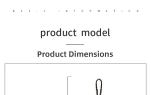 Detail of woven black beaded cord showing basic product size information for crystal hangers