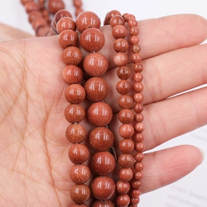 Polished golden sand stone round beads in 4mm to 10mm sizes for DIY jewelry making