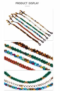 Detail view of handmade woven bohemian bracelets with natural tiger eye and aventurine beads