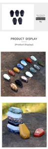 Detailed close-up of mini coffin-shaped natural crystals weighing 8g for home decor