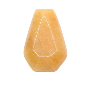 Polished natural orange crystal coffin sculpture for Halloween decoration ornament