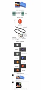 Chakra healing set with orgone energy pendant and seven natural crystal thumb stones