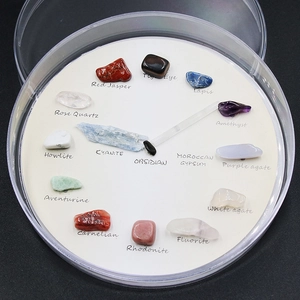 Natural Crystal Agate Mineral Specimen Collection Multiple Varieties Desktop Stone Decor For Geology Education Office