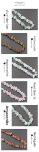 Detailed collection of raw natural gemstones for DIY jewelry making in six mineral types