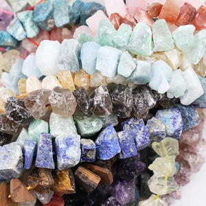 Natural irregular crystal gemstone beads including lapis lazuli and amethyst for DIY jewelry