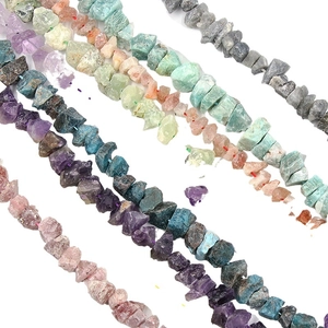 Irregular natural crystal fluorite gemstone loose beads for DIY jewelry making accessories