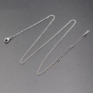 Minimalist Cable Chain Necklace With Lobster Clasp And Extension Chain DIY Jewelry Accessory Copper Clad Iron