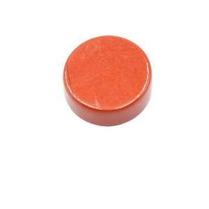 Flat round natural red agate gemstone bead for DIY jewelry making and small ornaments