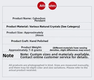 Spécifications du pendentif étoile Merkaba 24mm en cristal naturel avec détails de polissage