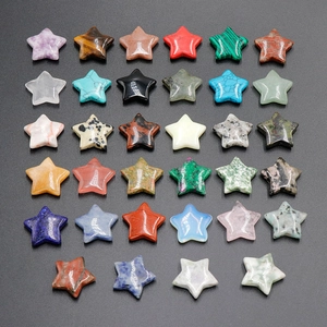 Star Shaped Polished Natural And Synthetic Crystal Gemstone Decorative Healing Stones For DIY Crafts Home Decor Varieties