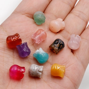 Perline di mughetto in pietra naturale in vari colori per la creazione di gioielli fai-da-te