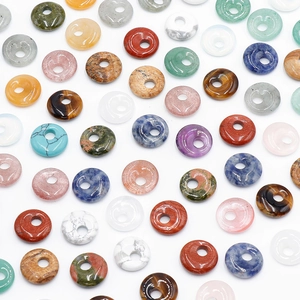 Cuentas de ágata de cristal natural para joyería DIY en varios colores de piedra