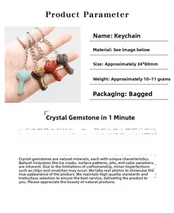Detail view of heart crystal keychain dimensions 34x80mm with engraved 520 text