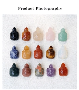 Macro display of 15 carved natural crystal and gemstone turtles in various mineral colors
